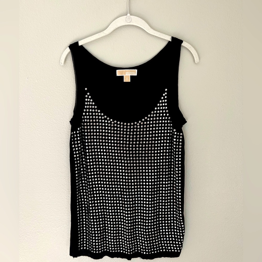 Michael Kors Silver Beaded Tank